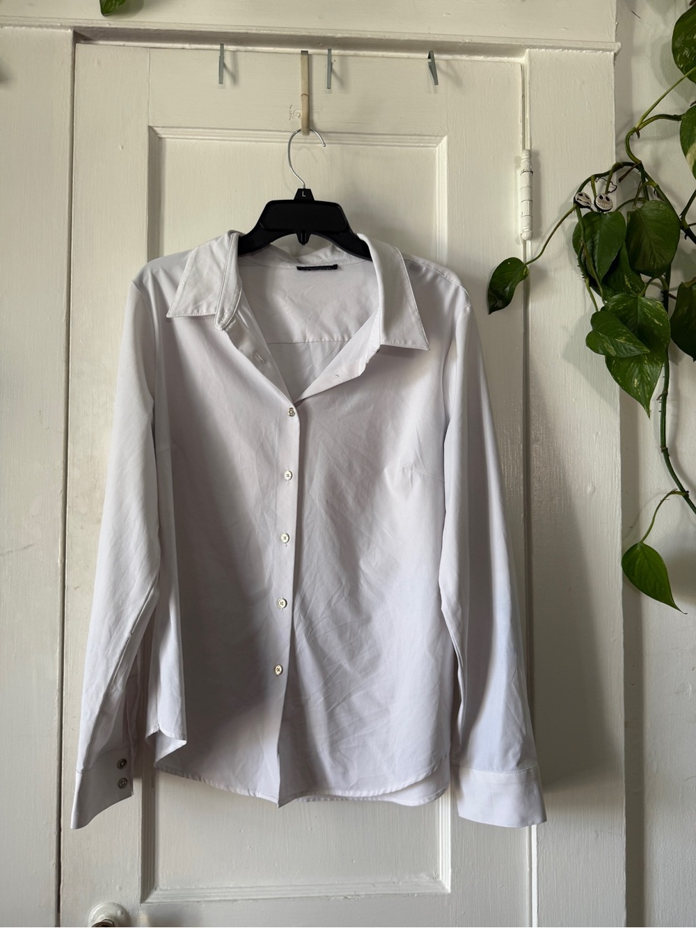 Tommy Hilfiger White Button-Down Shirt - Classic Collared Top